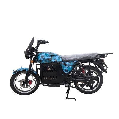 The Road to Conquering Africa! Military-themed electric motorcycle with strong power and super durability, making it easy to carry goods and people
